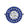 Sapphire and diamond ring