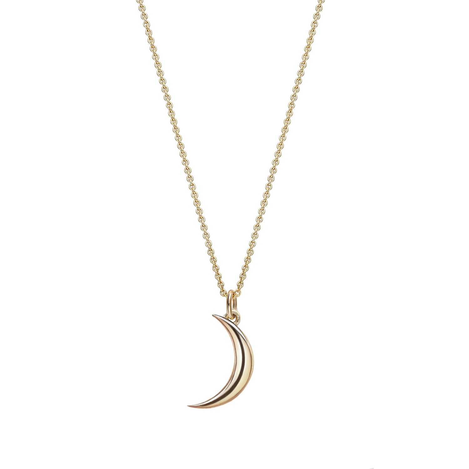To the moon and back gold necklace