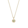 Tsavorite gold necklace green garnet