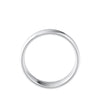 Wide white gold wedding ring