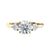 Gold 3 stone diamond ring