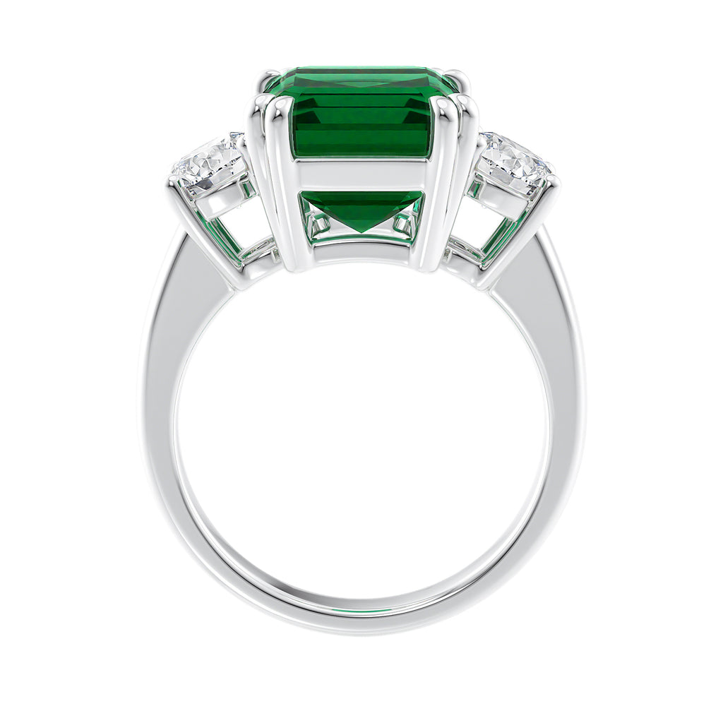 Laboratory Grown Emerald Ring