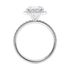 Halo style lab grown diamond ring made in Ireland