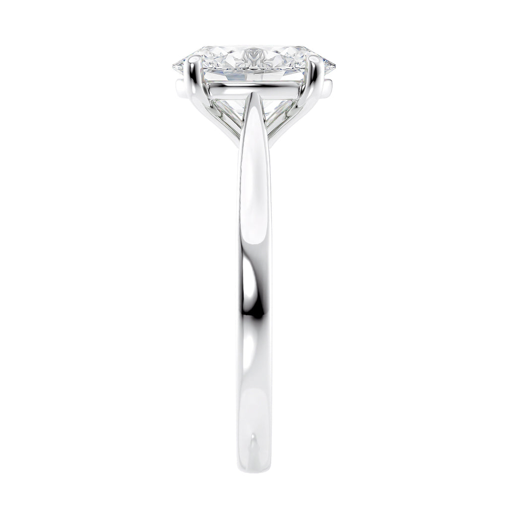 Oval diamond engagement ring platinum Ireland