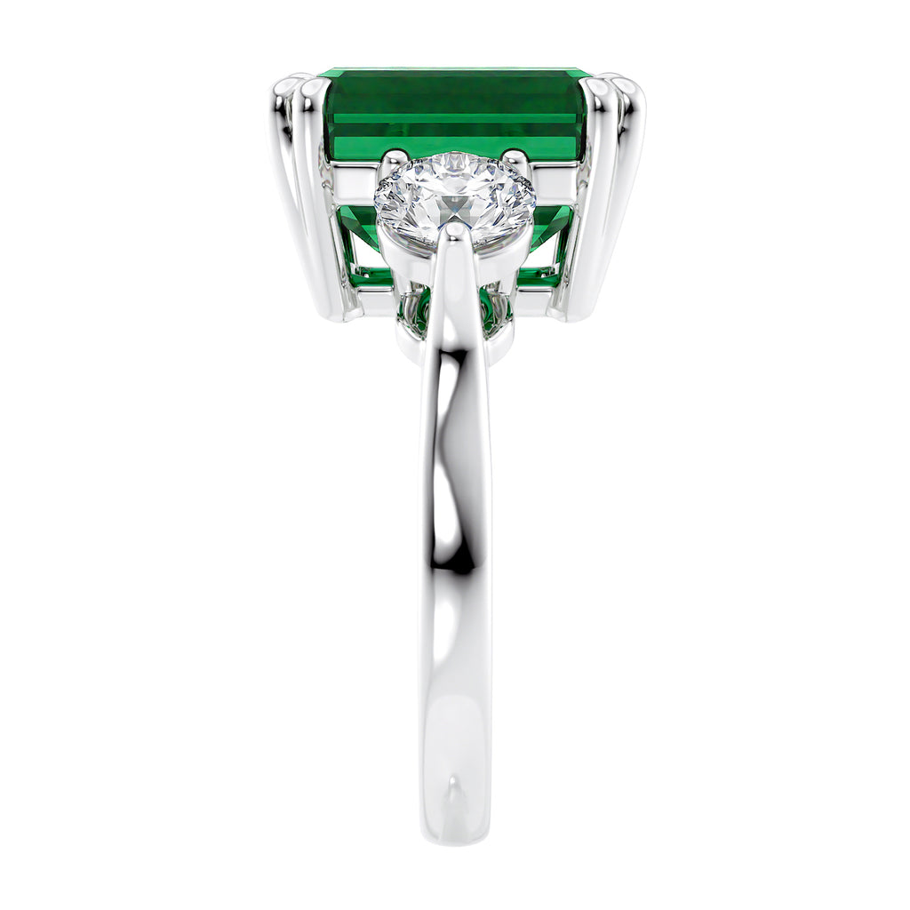 Emerald Ring Ireland Platinum