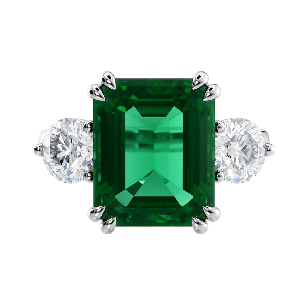 Emerald Ring Platinum
