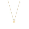 Little solid gold star necklace