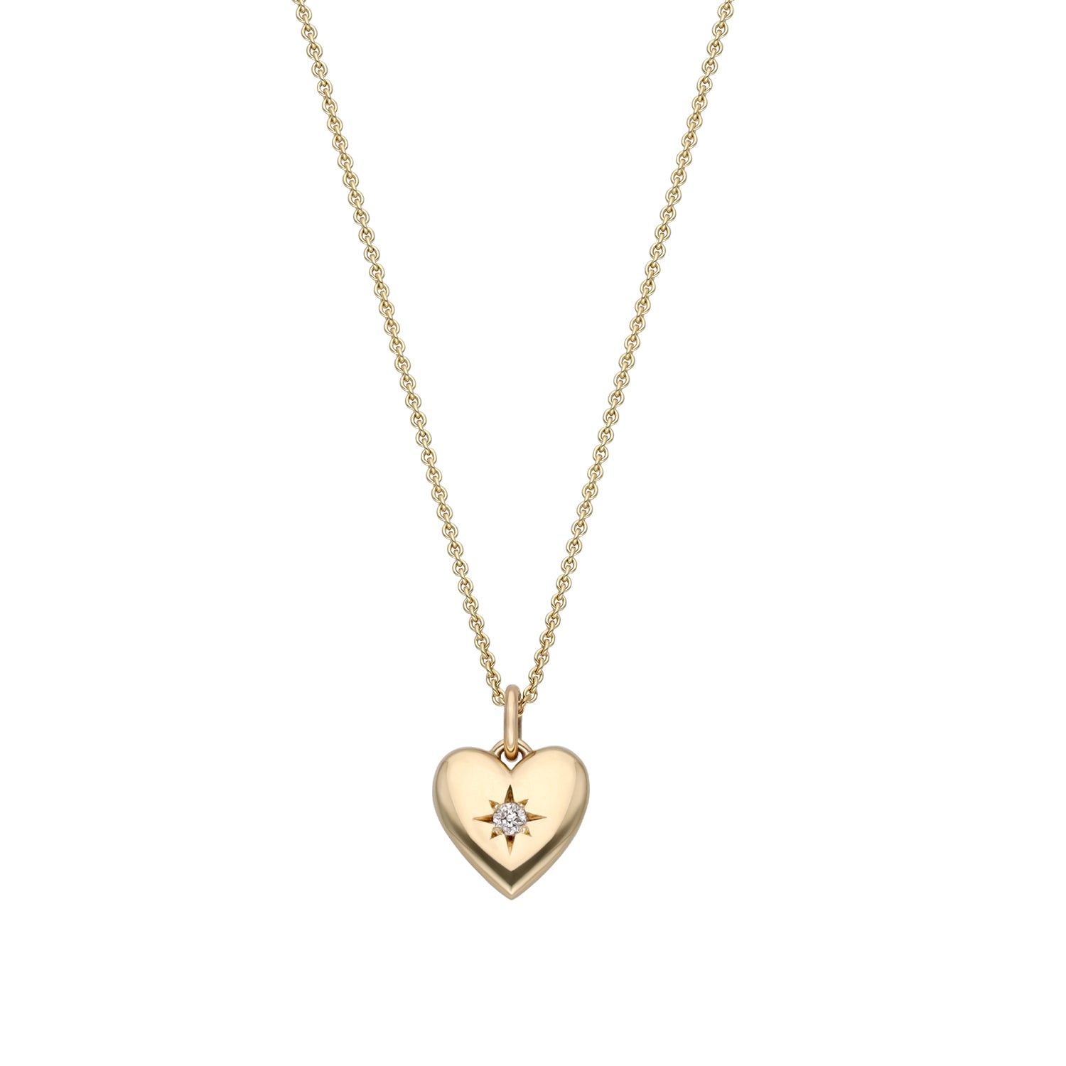 Gold heart made in Ireland