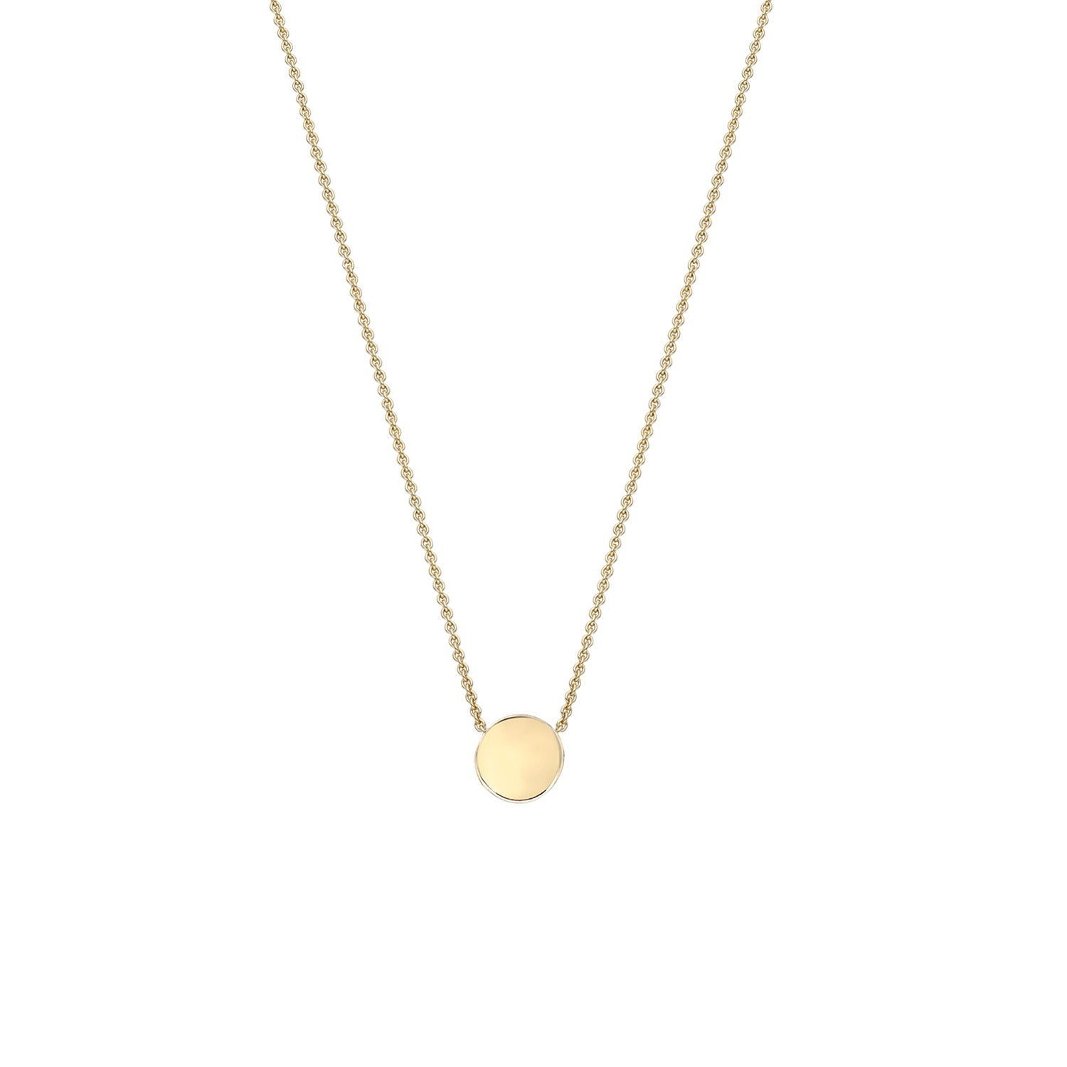 Small world solid gold necklace