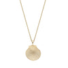 Gold shell necklace