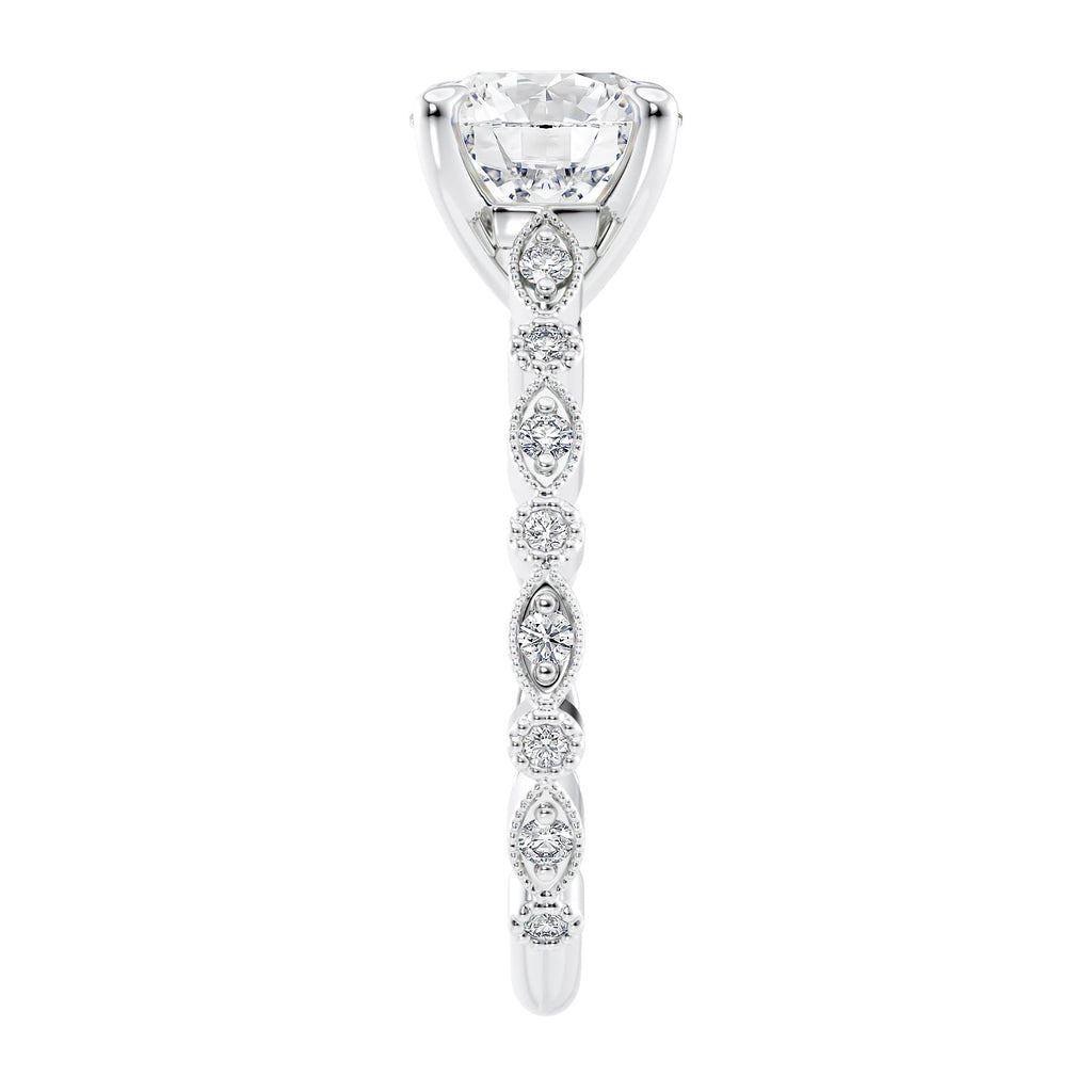 1 carat vintage diamond ring